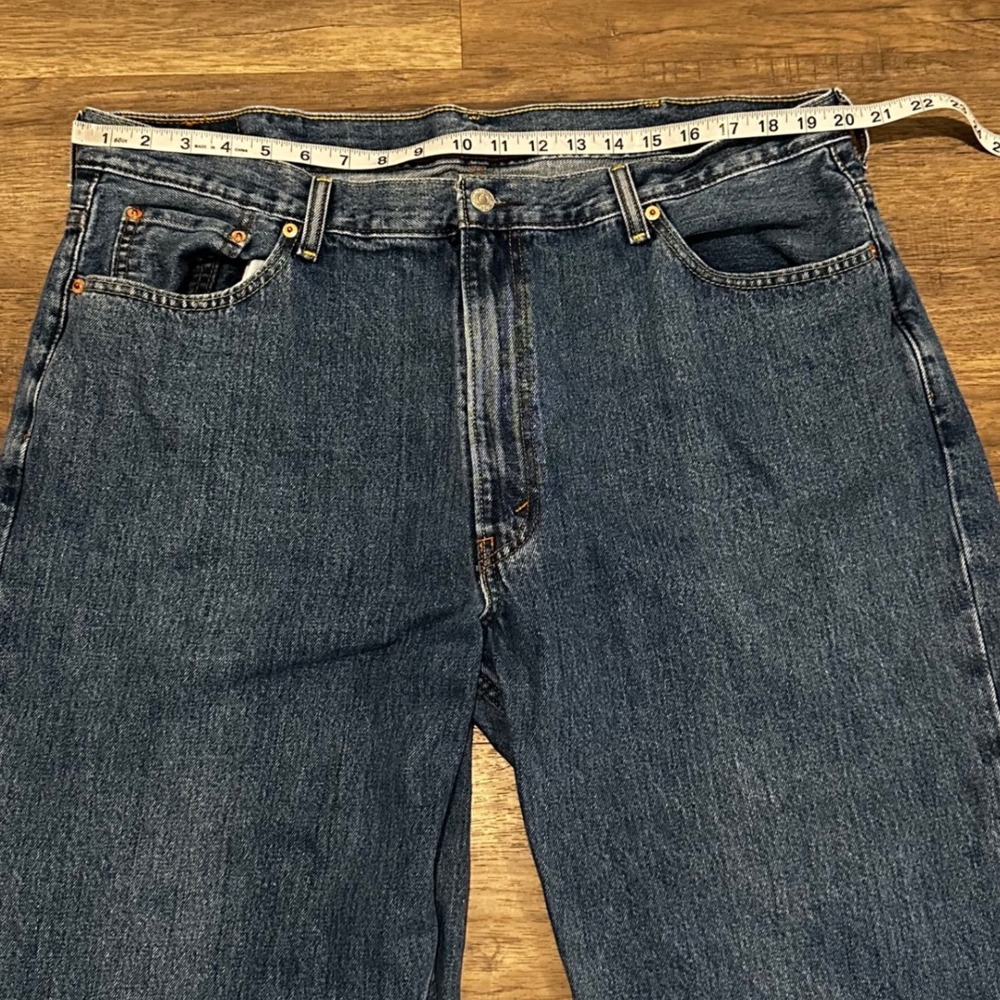 Levis 550 Relaxed Fit Tapered Leg Jeans Mens 42x29 Medium Wash Denim 00550-0216 - Picture 4 of 12
